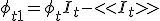 \phi_{t+1} = \phi_{t} + I_{t} - <<I_{t}>>