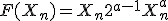 F(X_{n}) = X_{n} + 2^{a-1}X_{n}^{a}\;\; (0 \le X_{n} < 0.5), \;\;\;\;  X_{n} - 2^{a-1} (1 - X_{n})^{a} \;\; (0.5 < X_{n} \le 0.5) 